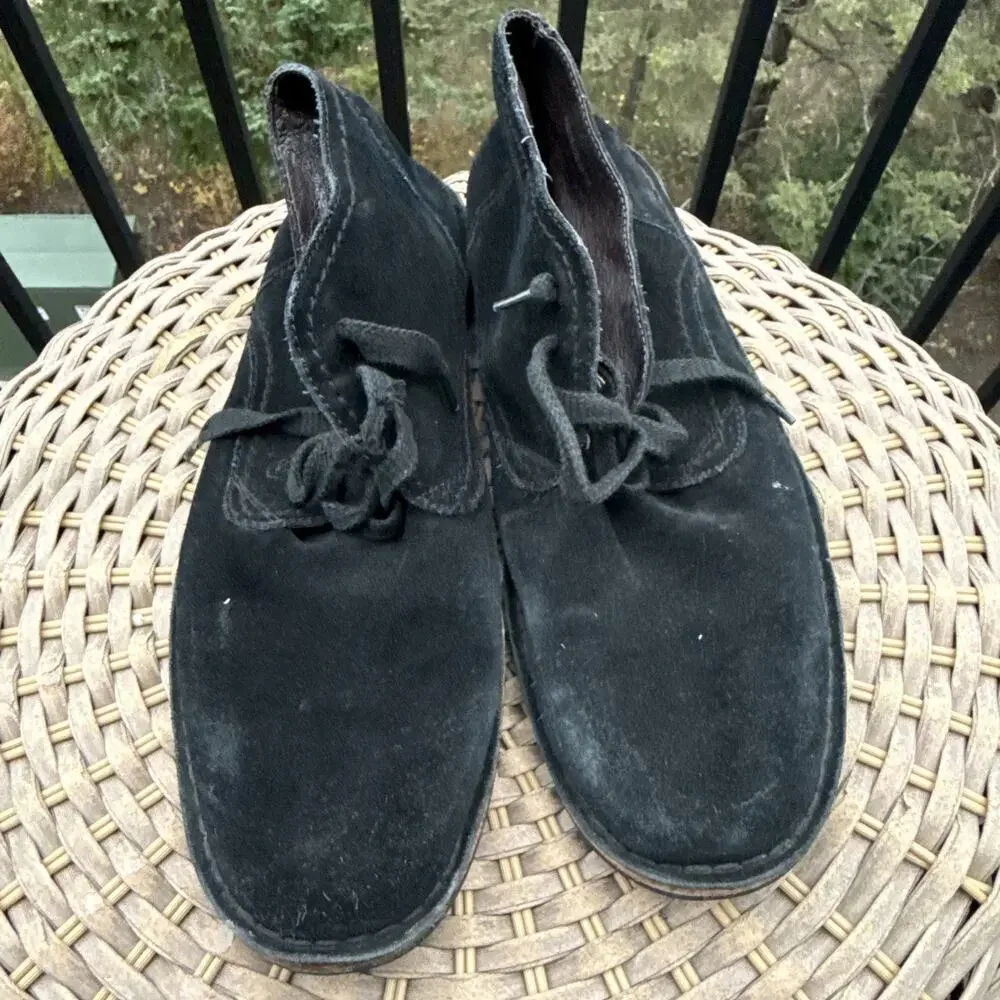 John Varvatos Star USA Chukka Lace Up Boots Men Size 11 M Black Suede